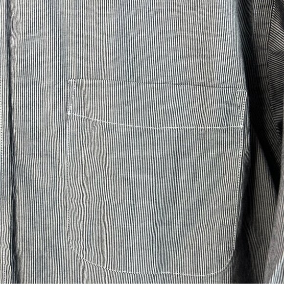 Nicole Miller button down shirt long sleeve white Gray Casual Button Down Shirt - Picture 8 of 14